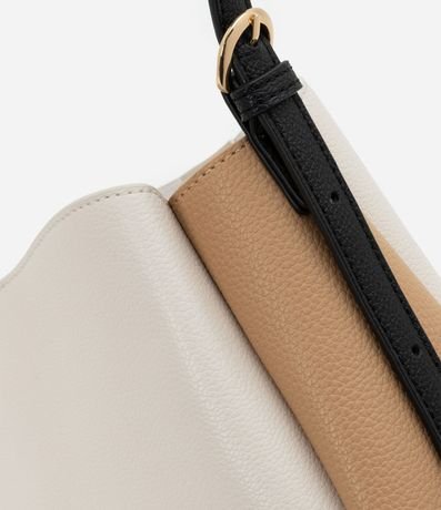 Cartera Bucket Pequeña  con Contraste de Colores 5