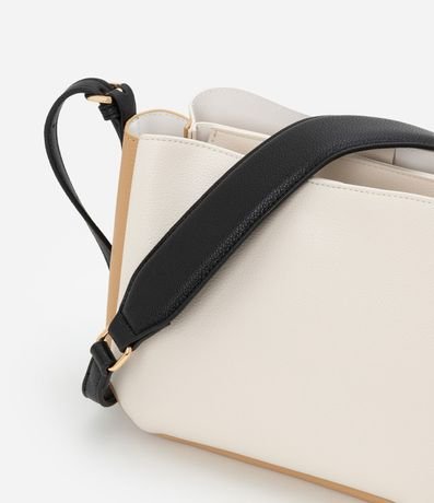 Cartera Bucket Pequeña  con Contraste de Colores 7