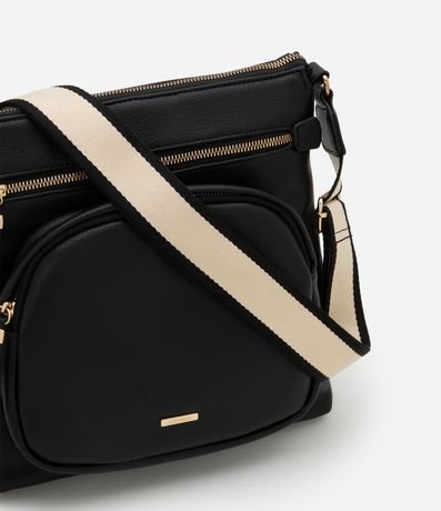 Cartera Postman Mediana con Bolsillo Delantero y Asa en Gorgorão 8