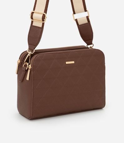 Bolsillo Transversal Mediana con Textura Embossed y Asa de Gorgorão