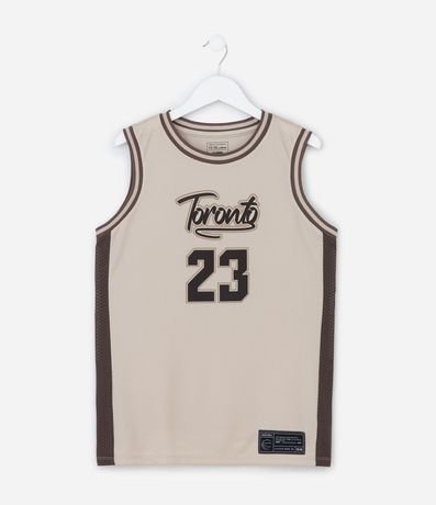 Musculosa Deportiva Infantil con Estampa Baloncesto Toronto - Talle 5 a 14 años 1