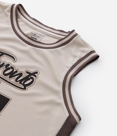 Musculosa Deportiva Infantil con Estampa Baloncesto Toronto - Talle 5 a 14 años 4