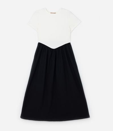 Vestido Midi en Rib Bicolor Curve & Plus Size 6