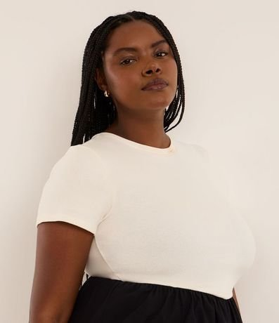 Vestido Midi en Rib Bicolor Curve & Plus Size 4