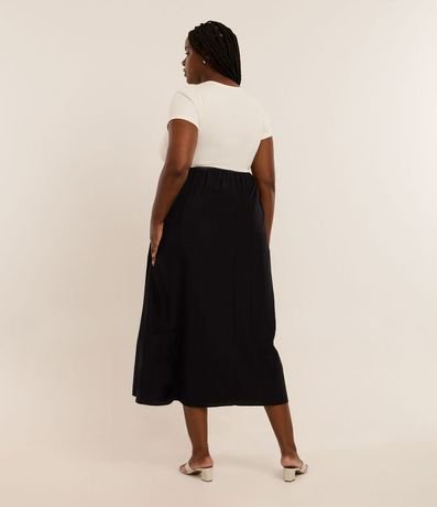 Vestido Midi en Rib Bicolor Curve & Plus Size 5