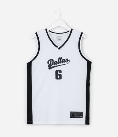 Musculosa Deportiva Infantil con Estampa Dallas 6 - Talle 5 a 14 años