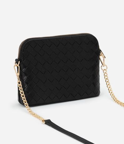Cartera Transversal Pequeña con Efecto Tressê y Correa de Cadena 4