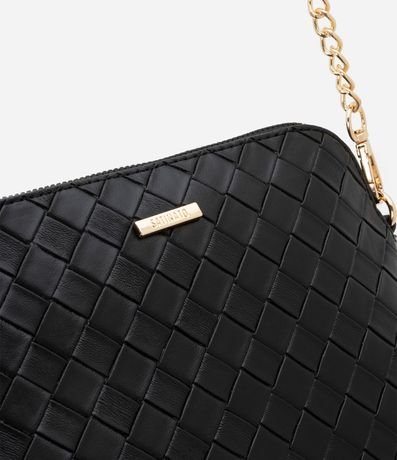Cartera Transversal Pequeña con Efecto Tressê y Correa de Cadena 5