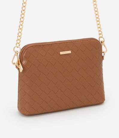 Cartera Transversal Pequeña con Efecto Tressê y Correa de Cadena 2