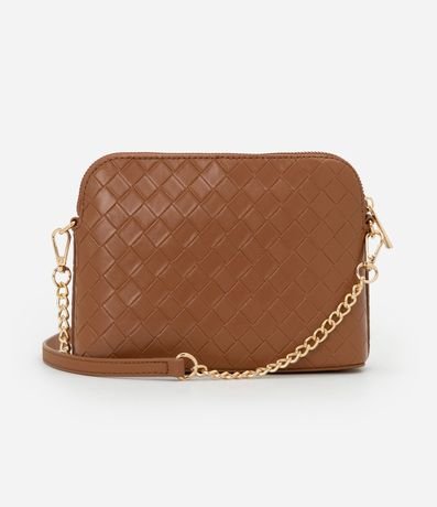 Cartera Transversal Pequeña con Efecto Tressê y Correa de Cadena 4