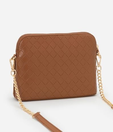 Cartera Transversal Pequeña con Efecto Tressê y Correa de Cadena 5