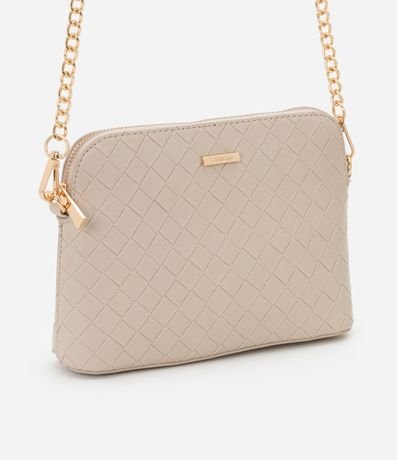 Cartera Transversal Pequeña con Efecto Tressê y Correa de Cadena 2