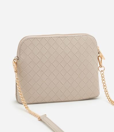 Cartera Transversal Pequeña con Efecto Tressê y Correa de Cadena 4