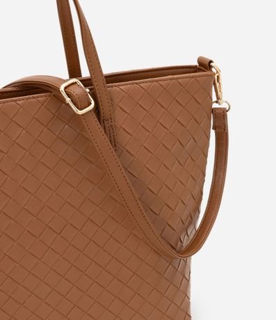 Cartera Shopper Grande con Efecto Tressê 7