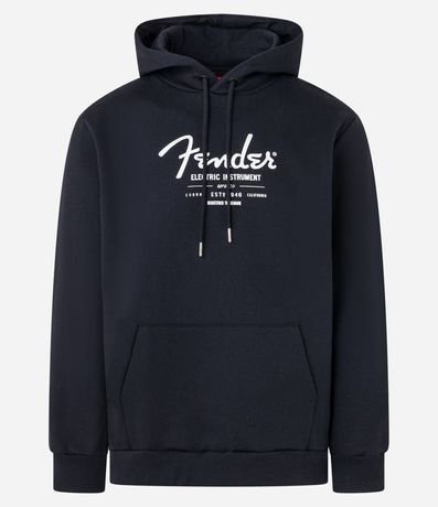 Saco Cerrado en Algodón con Felpa con Estampa Lettering y Capucha 5