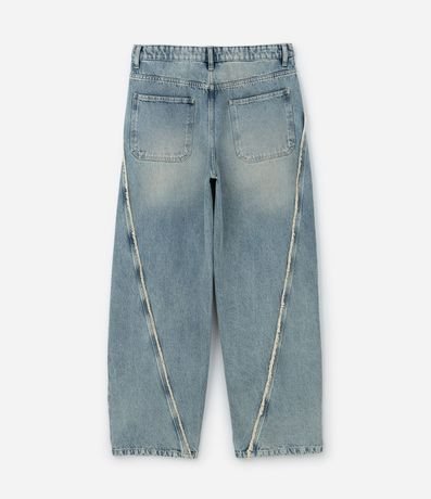 Pantalón Super Baggy en Jeans con Detalles Deshilachados 6