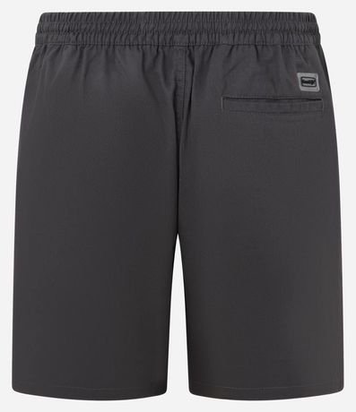 Bermuda en Sarga con Cintura Elástica 2