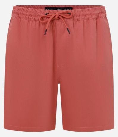 Bermuda en Sarga con Cintura Elástica 1