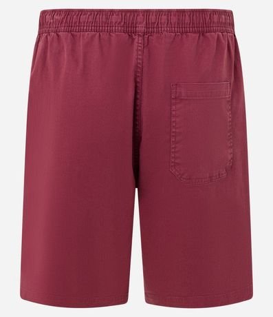 Bermuda en Sarga Lavada con Lazo en la Cintura 2