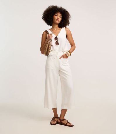 Pantalón Pantacourt con Lazo Delantero 1