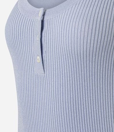 Blusa Básica Acanalada en Punto con Escote U 6