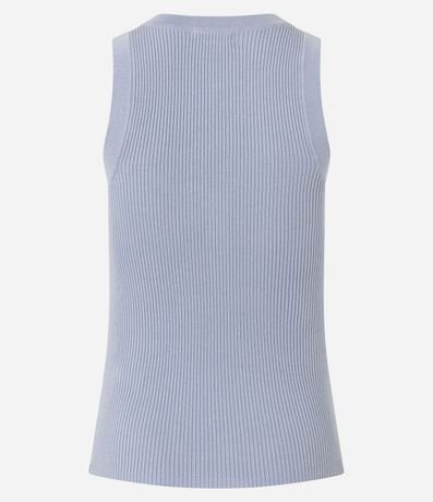 Blusa Básica Acanalada en Punto con Escote U 7