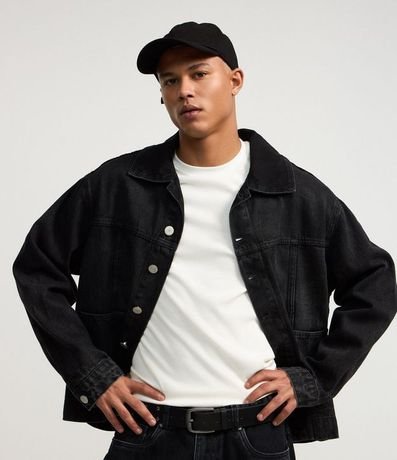 Campera Boxy en Jeans Desteñida 3