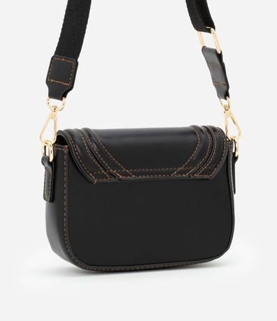 Cartera Transversal Infantil con pespunte Contrastante - Talle único 3