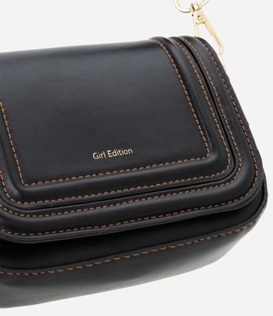 Cartera Transversal Infantil con pespunte Contrastante - Talle único 4