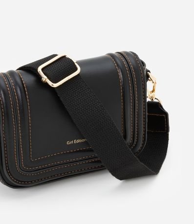 Cartera Transversal Infantil con pespunte Contrastante - Talle único 6