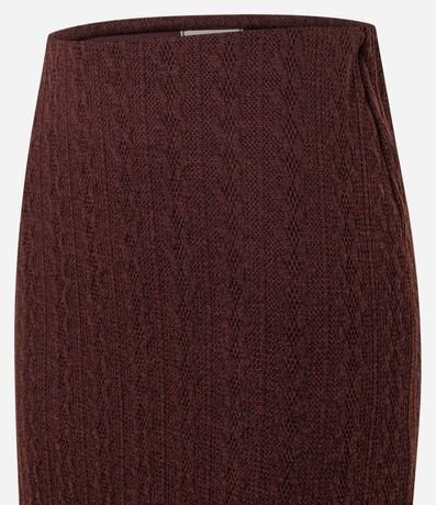 Pollera Recta Larga Cintura Mediana en Malla Texturizada 6