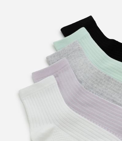 Kit 05 Medias Cano Mediano en Algodón 4