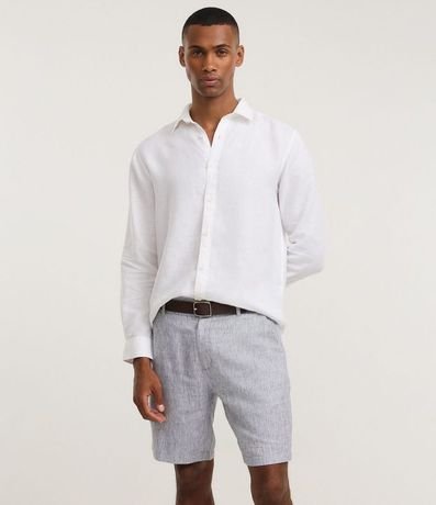 Bermuda Texturizada en Lino 4