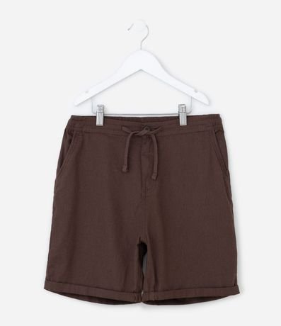 Bermuda Infantil en Sarga - Talle 5 a 14 años