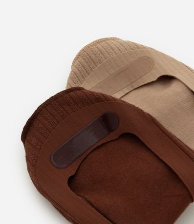 Kit 02 Medias Invisíveis en Algodón 3