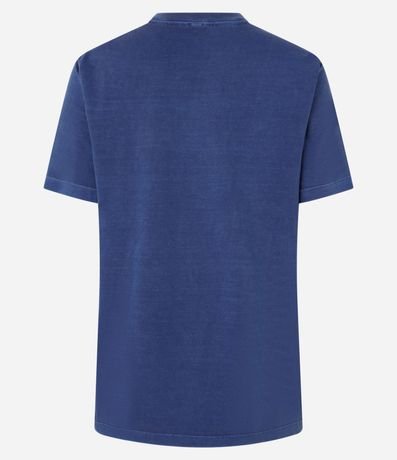 Remera Alargada en Algodón con Lettering Kansas City 5