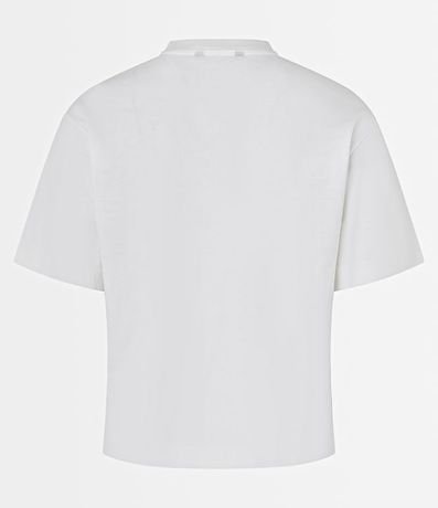 Blusa en Algodón con Flores de Tejido en el Hombro 7