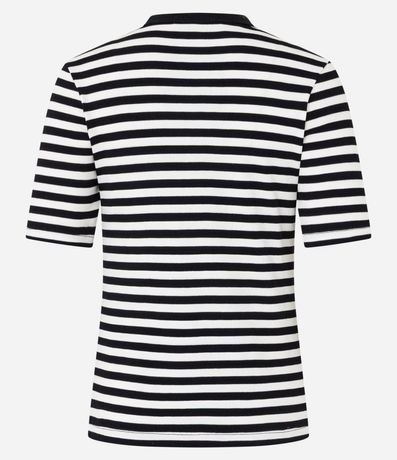 Blusa Slim Rayada en Rib con Textura Acanalada 7