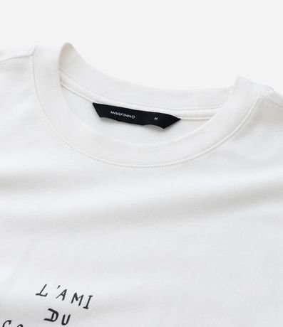 Remera Boxy en Cotton con Estampa Frente y Espalda Art Noveau 10