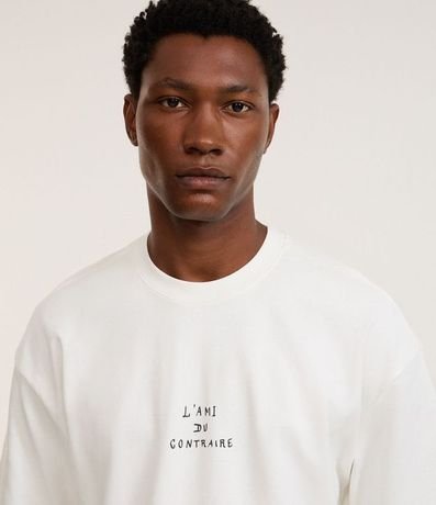 Remera Boxy en Cotton con Estampa Frente y Espalda Art Noveau 6