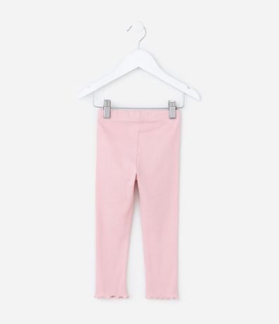 Pantalón Legging Infantil Acanalada con Bajo Ondulado - Talle 1 a 6 años 2