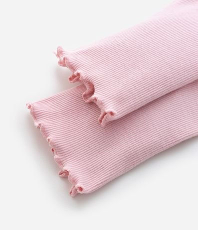 Pantalón Legging Infantil Acanalada con Bajo Ondulado - Talle 1 a 6 años 4