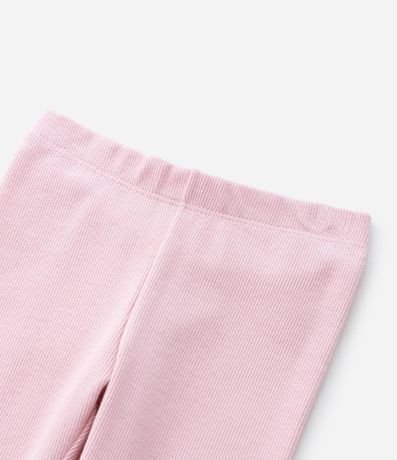 Pantalón Legging Infantil Acanalada con Bajo Ondulado - Talle 1 a 6 años 5