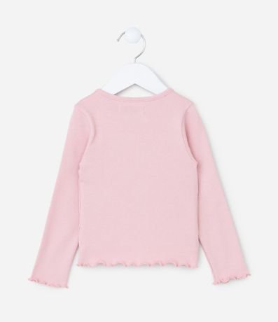 Blusa Infantil Acanalada con Estampa Mini Corazón - Talle 1 a 6 años 2
