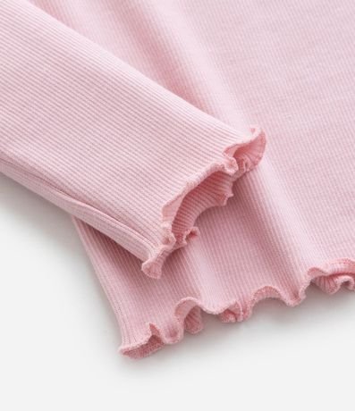 Blusa Infantil Acanalada con Estampa Mini Corazón - Talle 1 a 6 años 4