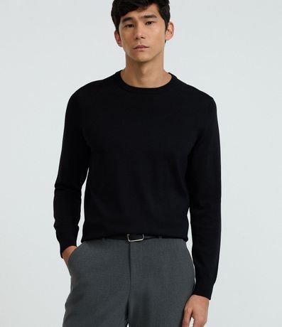 Suéter Regular en Viscosa con Efecto Punto