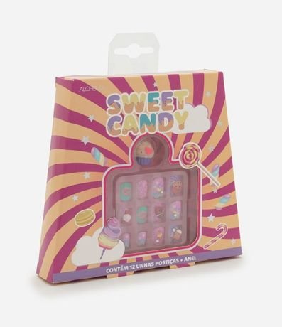 Conjunto Kids con Doce Uñas Postizas 3D y Anillo Kids Alchemia.