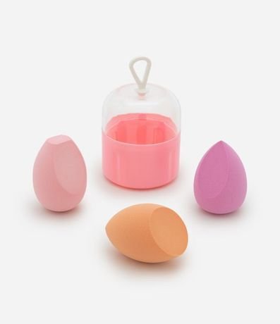 Set con Tres Esponjas de Maquillaje y Estuche Metalizado Alchemia
