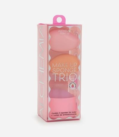 Set con Tres Esponjas de Maquillaje y Estuche Metalizado Alchemia 2