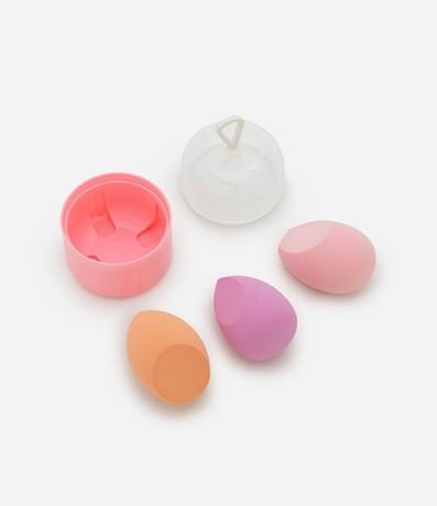 Set con Tres Esponjas de Maquillaje y Estuche Metalizado Alchemia 3